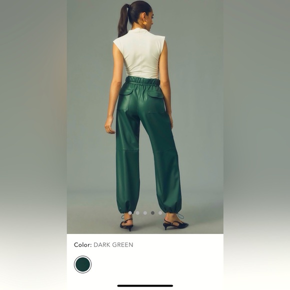 NWT Anthropologie Pilcro Faux leather soft parachute pants size S - Picture 5 of 6